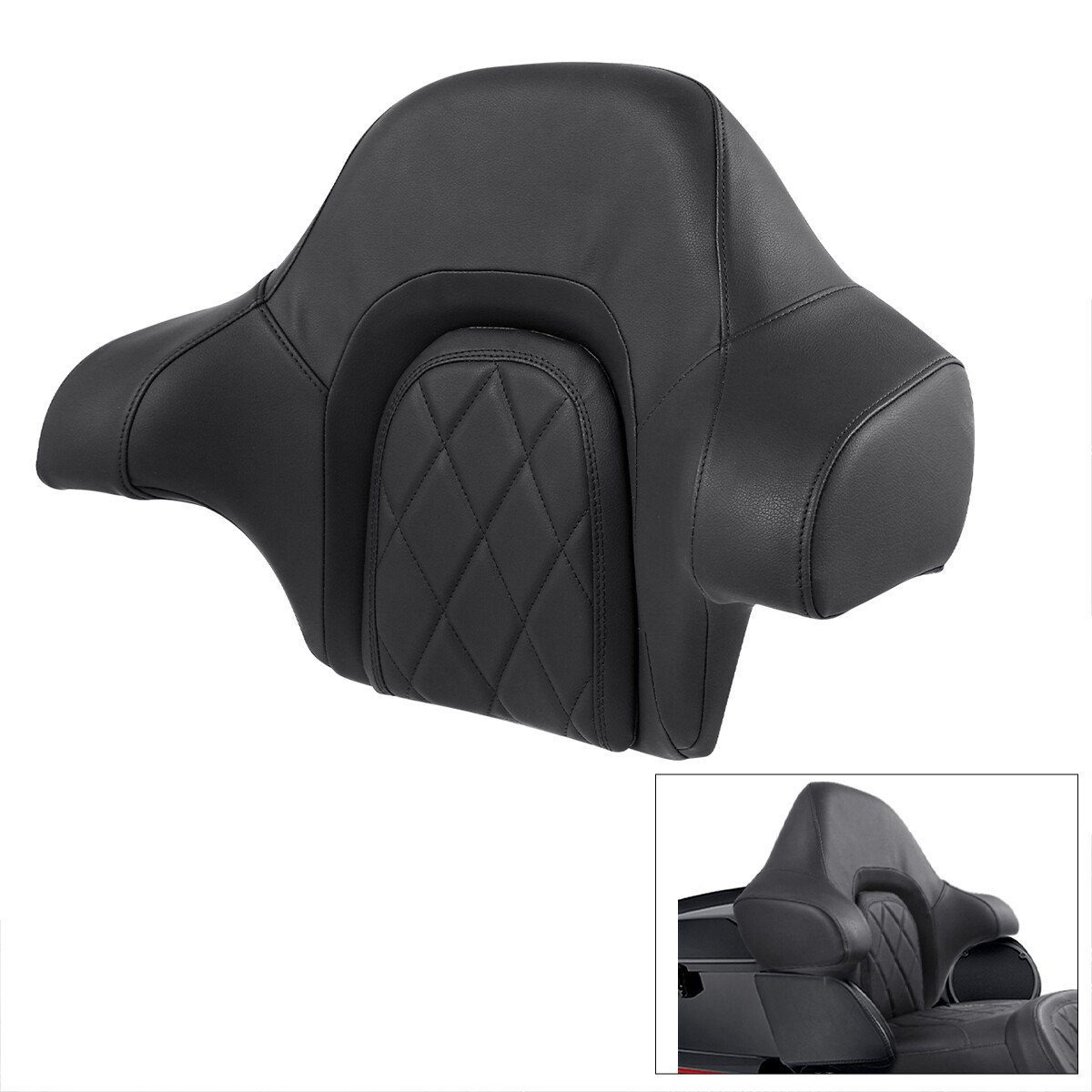 Wrap Around King Passenger Backrest Pad Fit For Harley Touring Glide 2014-2023