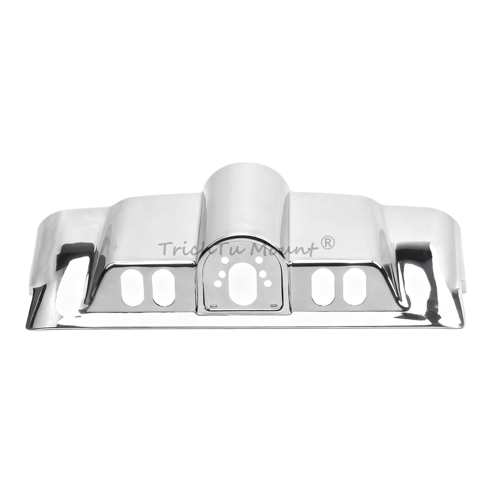 Chrome Switch Dash Panel Accent Cap Kit For Harley Electra Glide Classic FLHTC/I