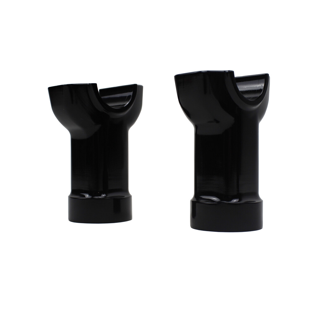 Black 3.5″ Tall Straight Handlebar Risers for Harley 2013-2023 Softail Breakout