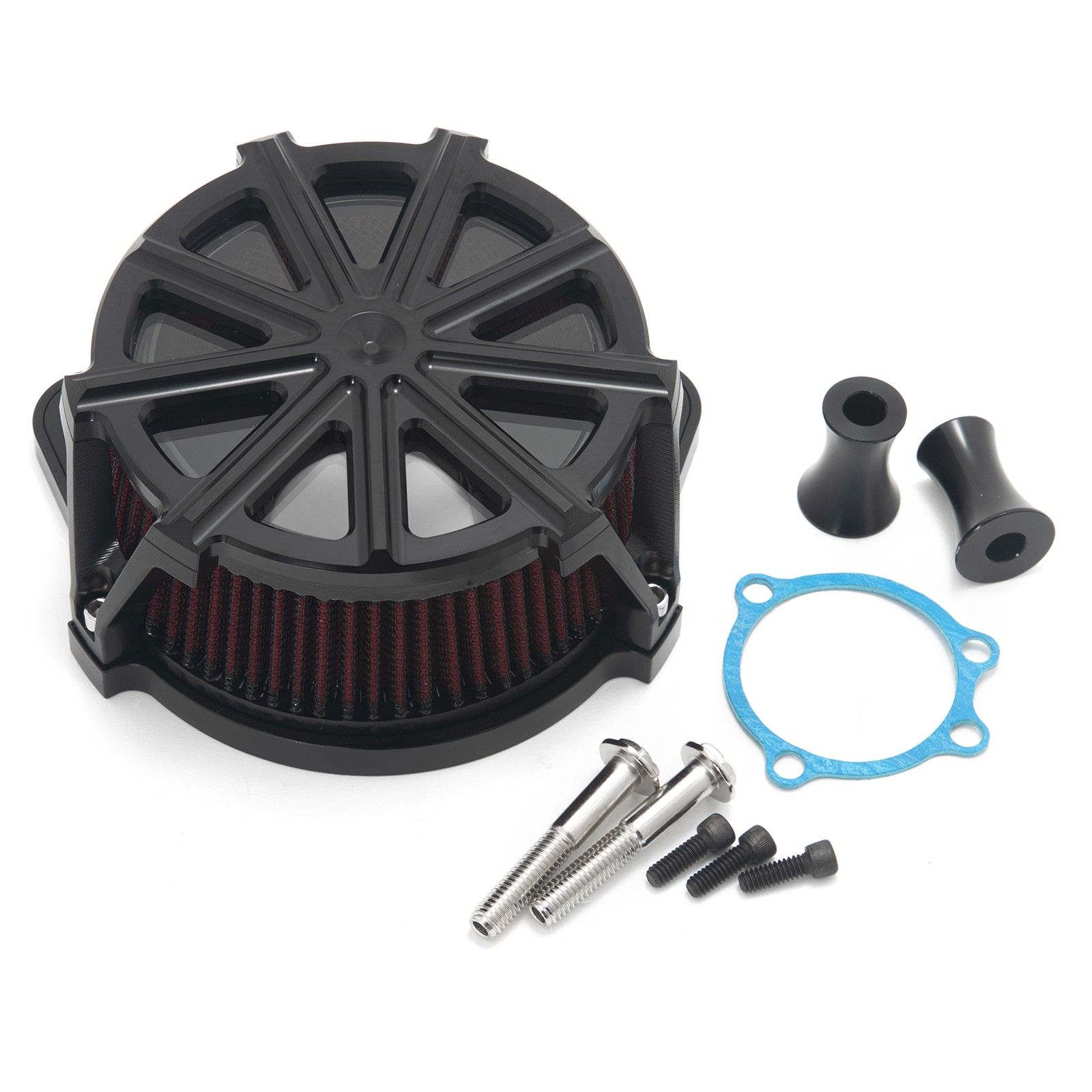 Air Intake Filter Cleaner for Softail Fat Boy Touring Street Glide Dyna 08-17