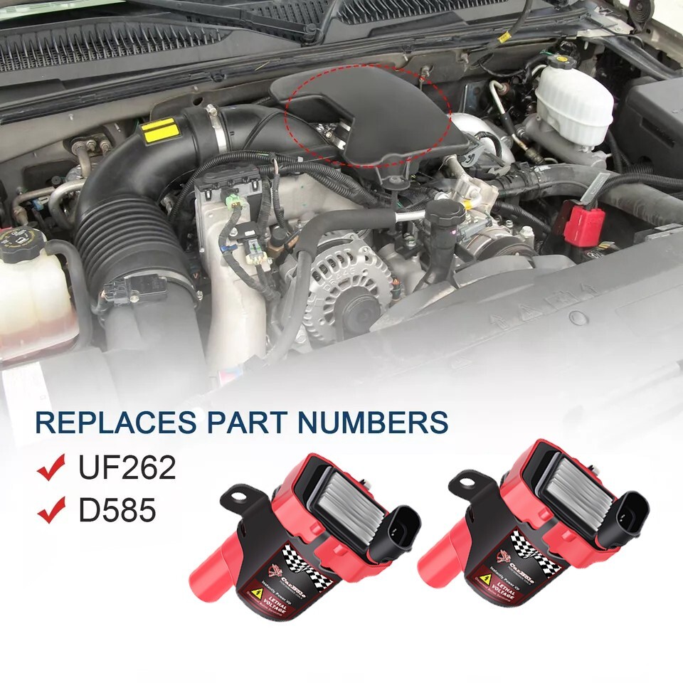 8 Round Ignition Coils For Chevy Silverado 1500 2500 GMC LS 5.3/6.0L/4.8L D585