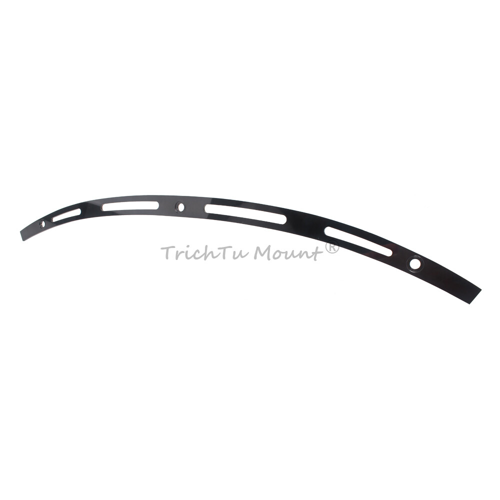 Black 4 Slotted Batwing Fairing Windshield Trim For Harley Street Glide 14-2022
