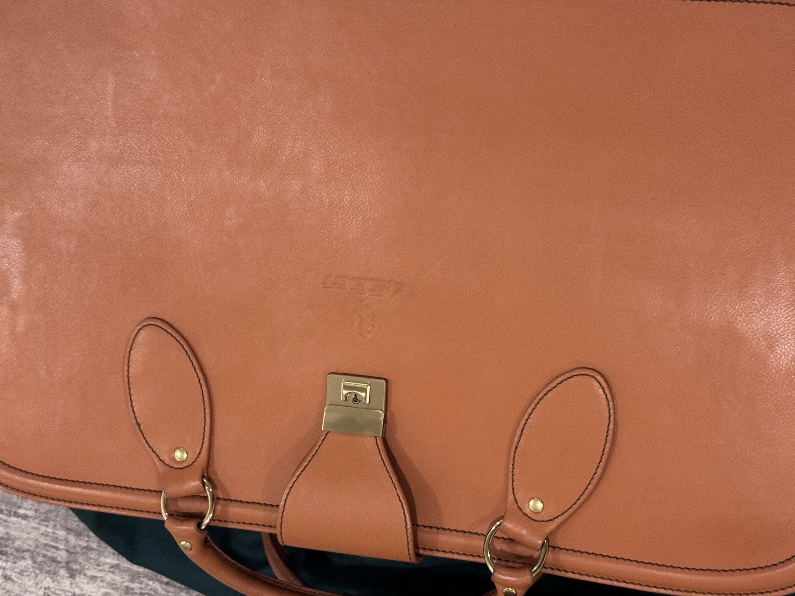 Ferrari 456 GT Schedoni 3-Piece Tan Leather Luggage Set OEM w/ Dust Bags Key