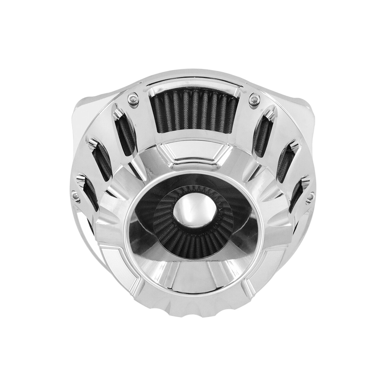 Chrome Inverted Air Filter Cleaner For Harley Touring Electra Glide Ultra 08-16