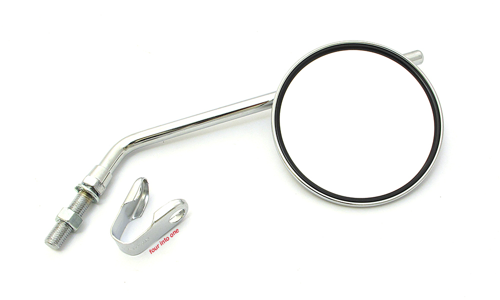 Emgo Universal Round Motorcycle Chrome Clamp On Mirrors Fits 7/8″ Bars 20-43000