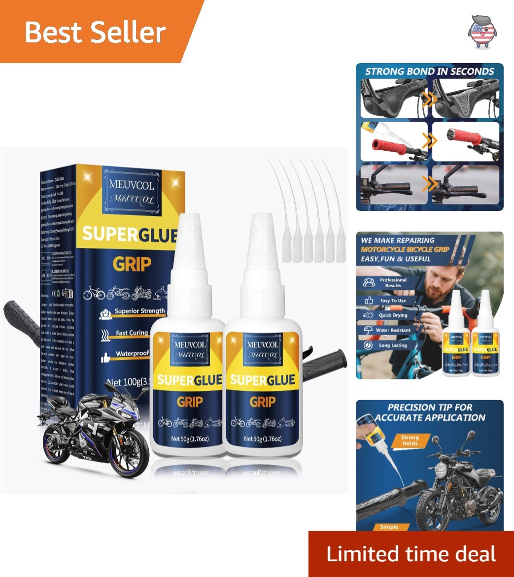 Versatile 100g Handle Grip Glue – Instant Bonding for Motorcycles, ATVs & Ebikes