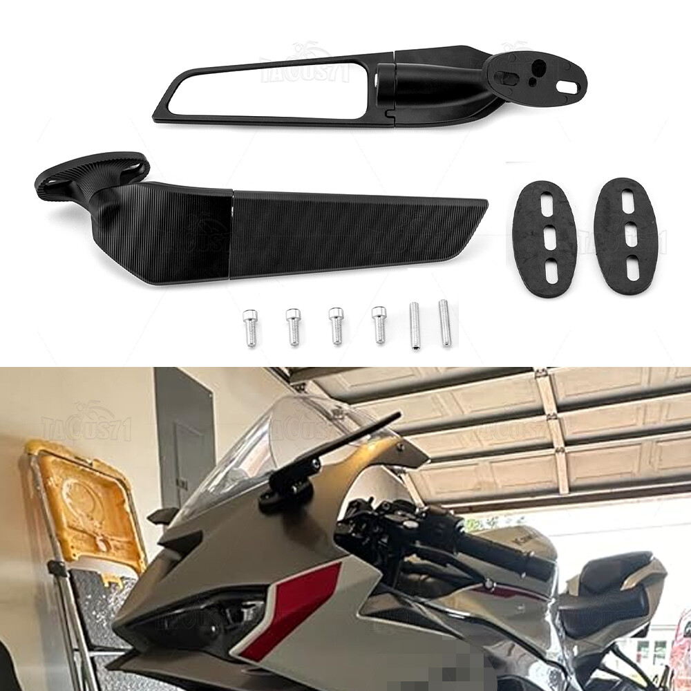 For 1995-2024 Kawasaki NINJA ZX6R Upgrade Adjustable Rearview Wind Wing Mirrors