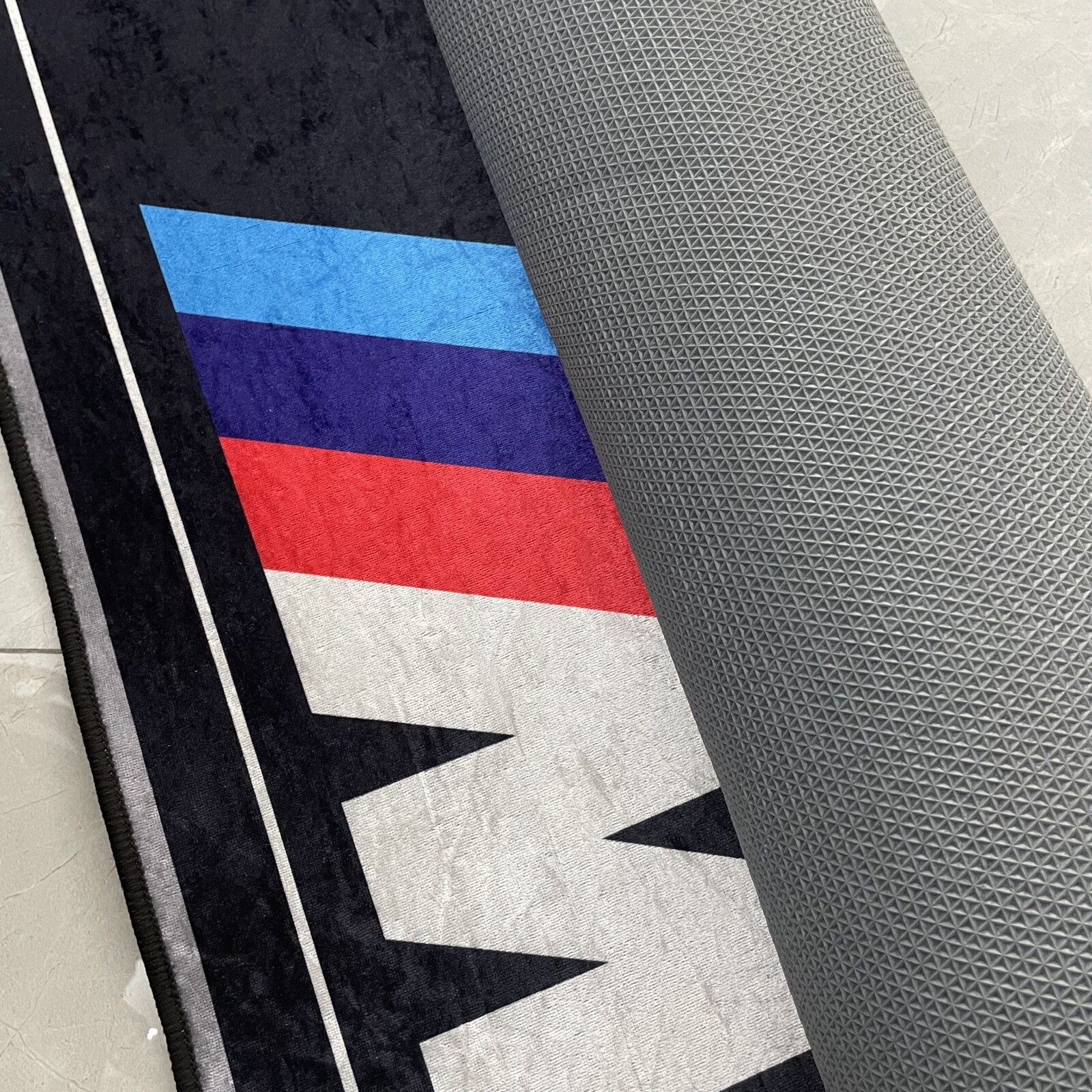 220x80cm Anti-slip Motorcycle Workshop Garage Carpet mat For BMW Motorrad MSport