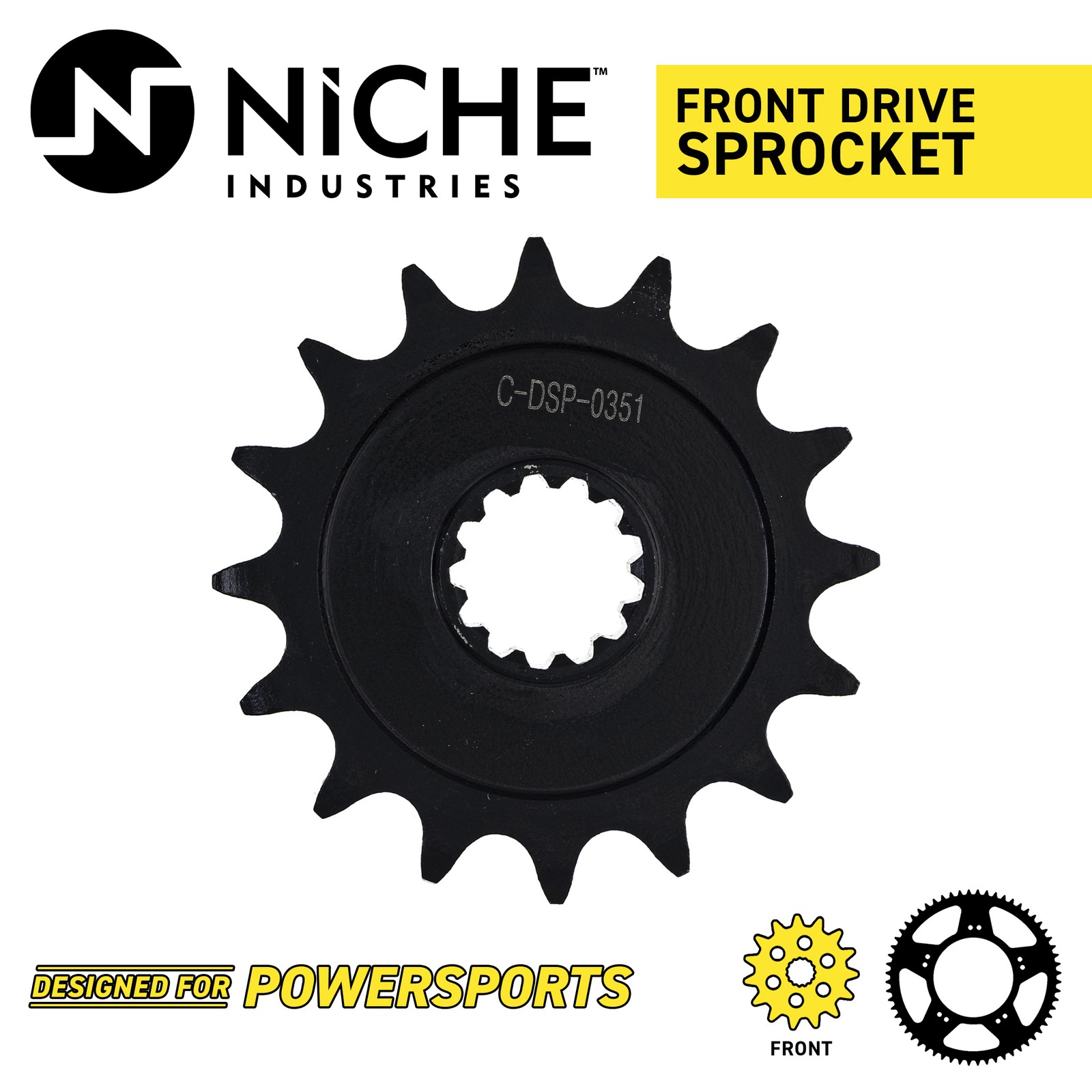 NICHE Sprocket Chain Set for Honda CTX700 NM4 16/39 Tooth 520 Front Rear Kit