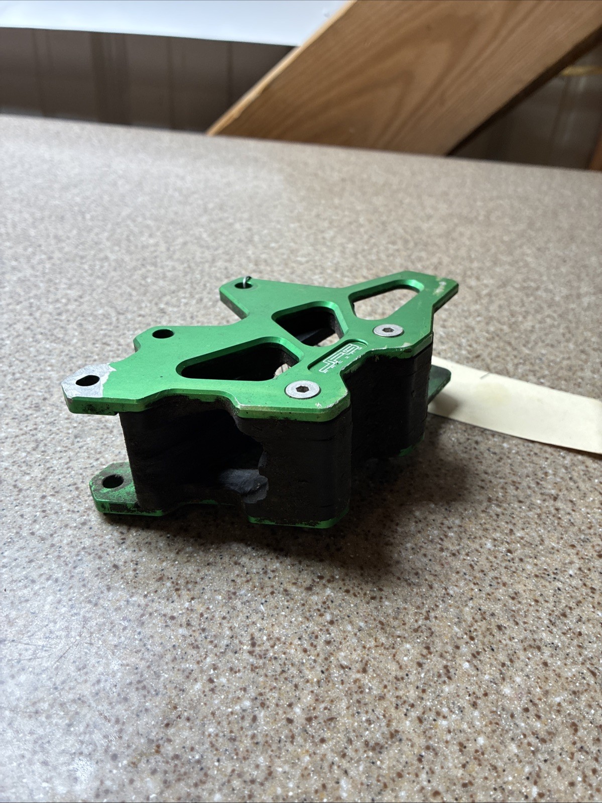 Chain Slider Guide Mount Green Metal Aluminum Jfg Racing Mount Kawasaki Kx250f