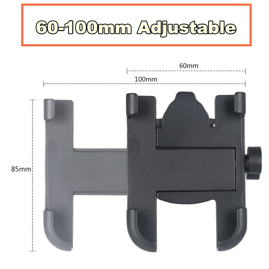 360° Motorcycle Bike Handlebar Mount Phone Holder Bracket For 3.5″-6.5″ Phone