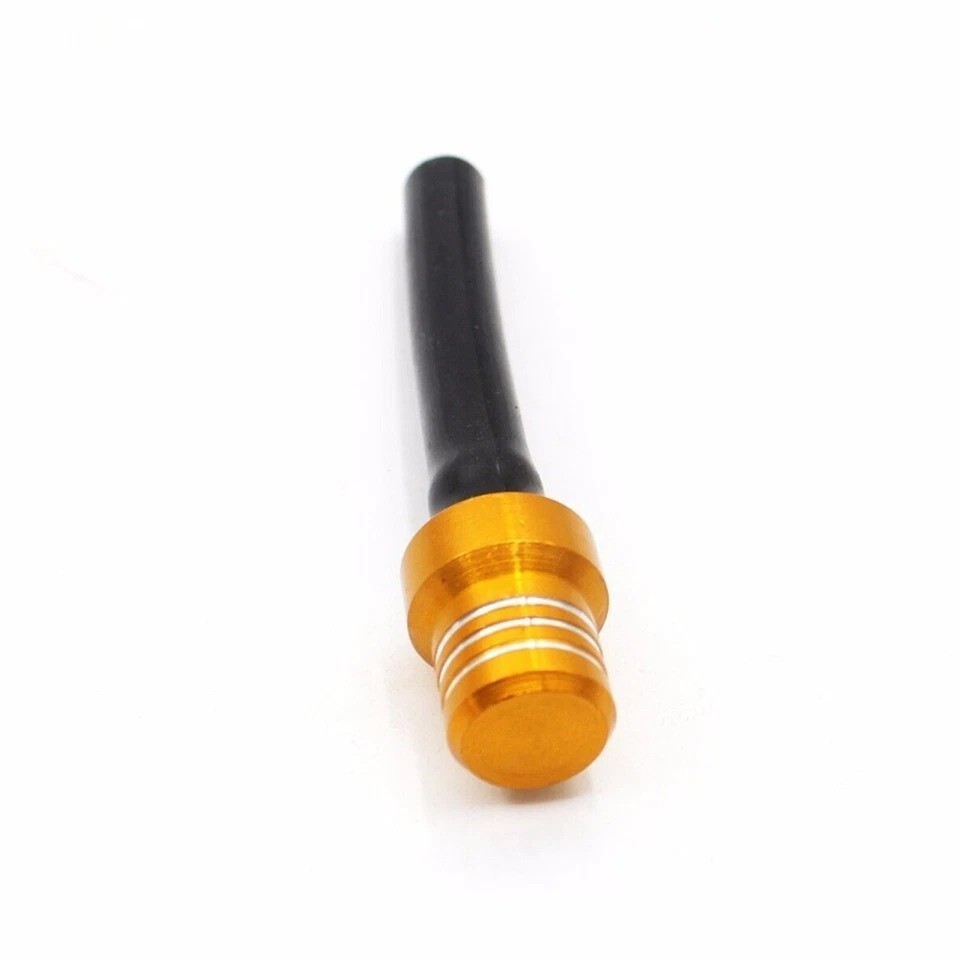 KKE Gold Fuel Tank Gas Cap Valve Vent Breather Hose Black Tube ATV Dirt Bike CNC
