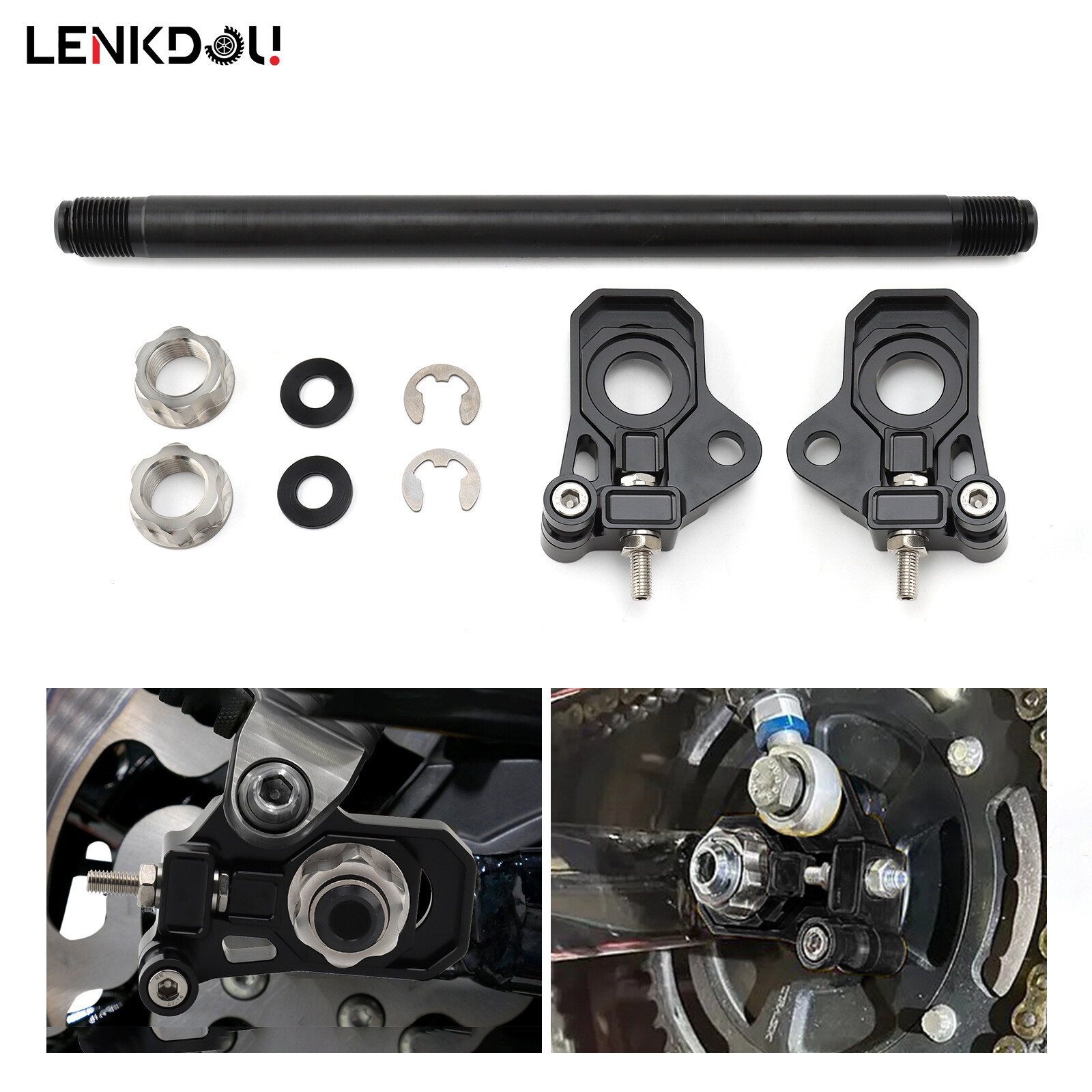 Motorcycles Rear Bearing Axle Adjuster Kit For Harley Touring Electra Road Glide