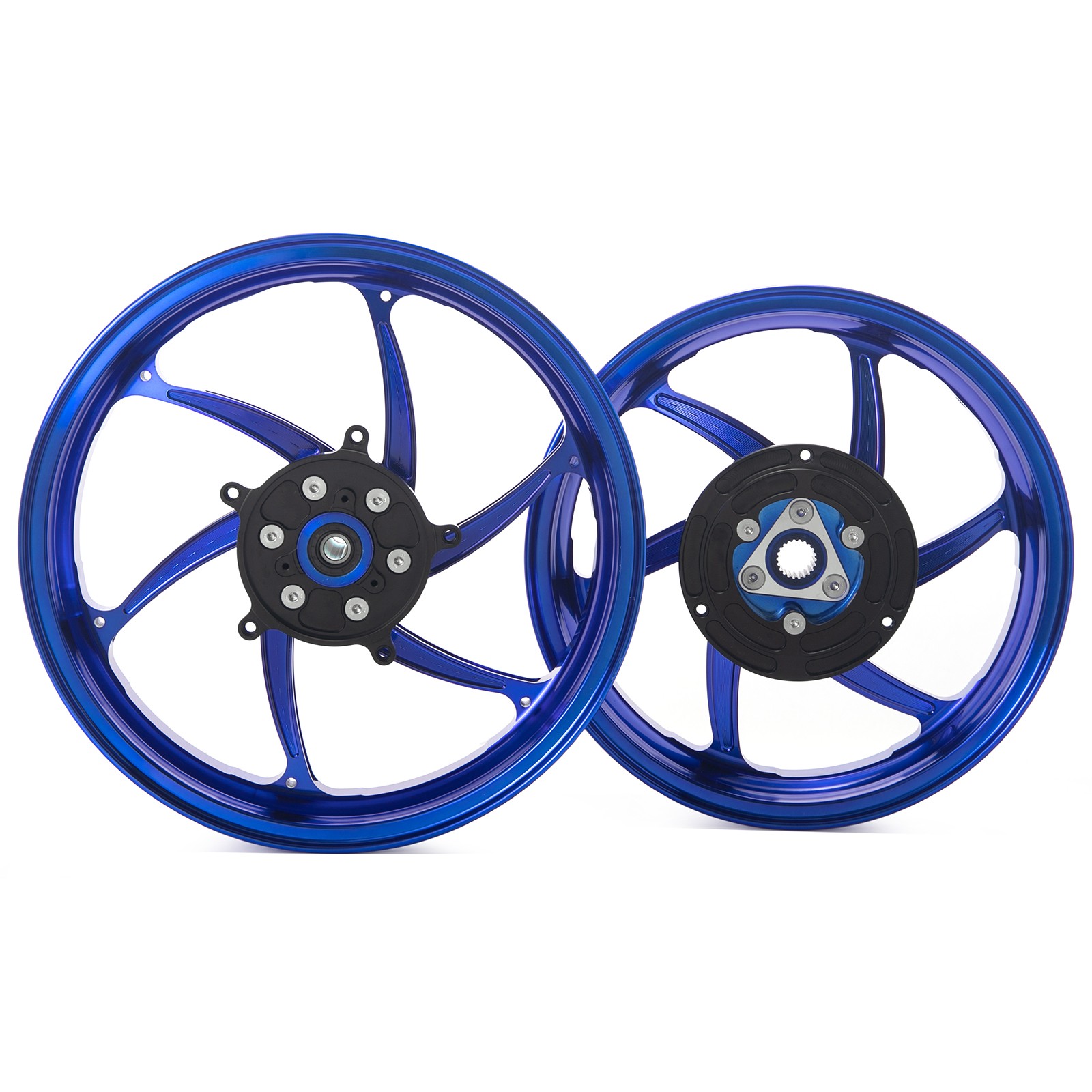 15″x3.5″ 14″x4″ Blue Front Rear Cast Wheels Rims for Yamaha X-MAX 300 2017-2025