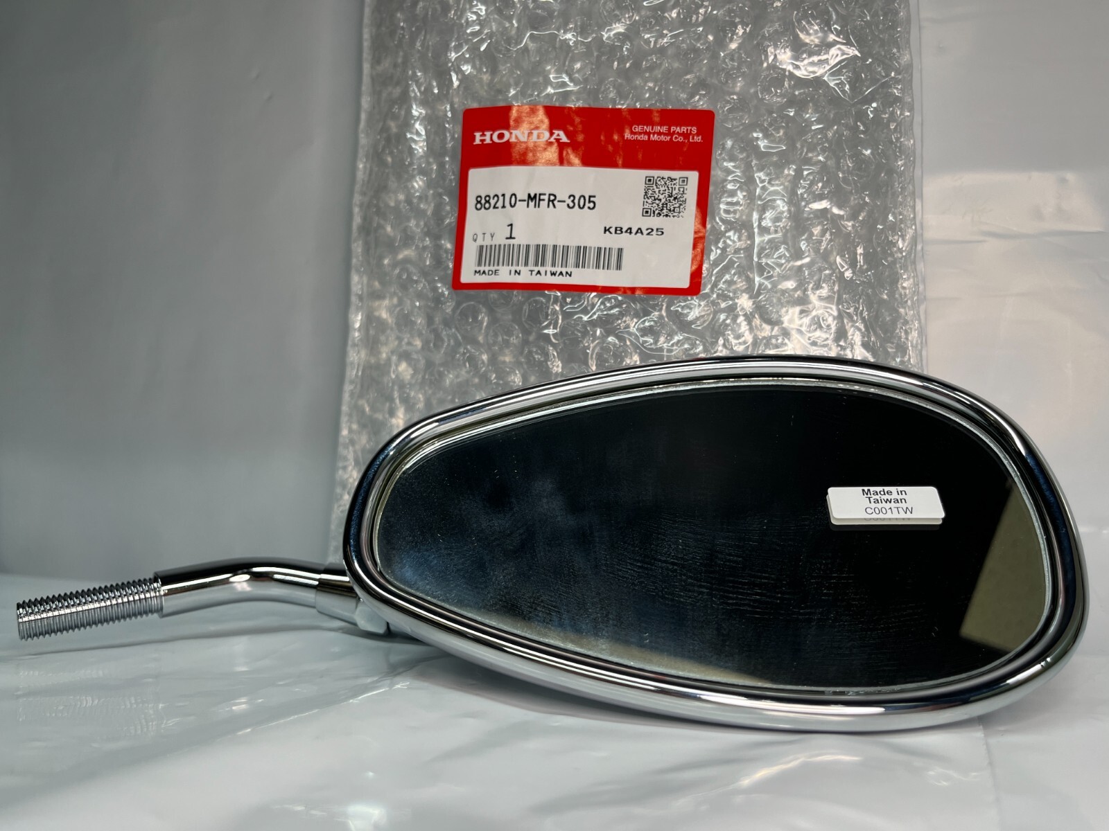 HONDA CHROME OEM RIGHT SIDE REAR VIEW MIRROR New 88210-MFR-305