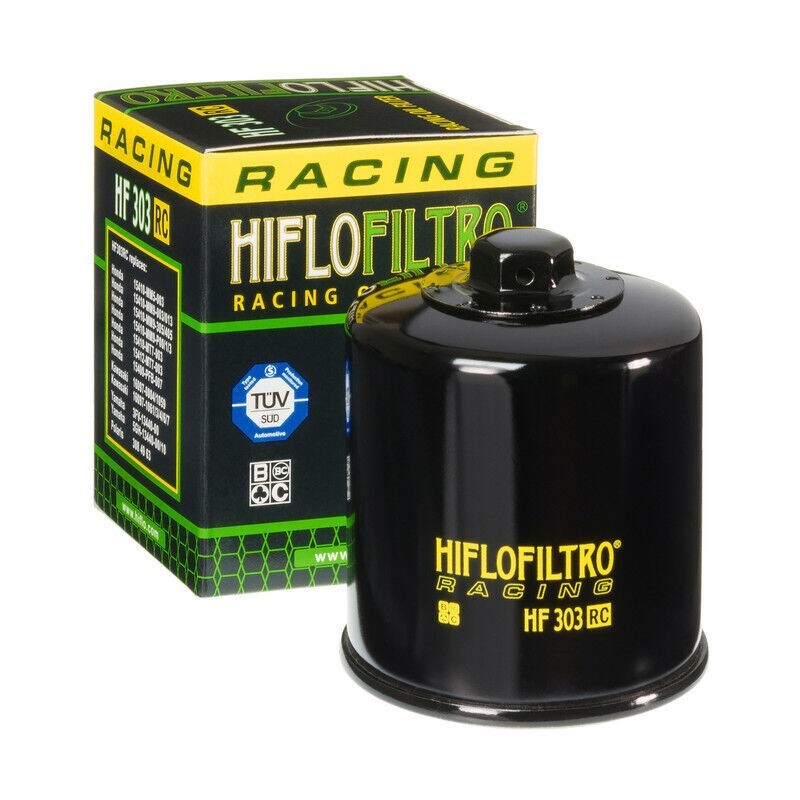 Hiflo RC Racing Oil Filter Black #HF303RC for Kawasaki/Honda/Yamaha