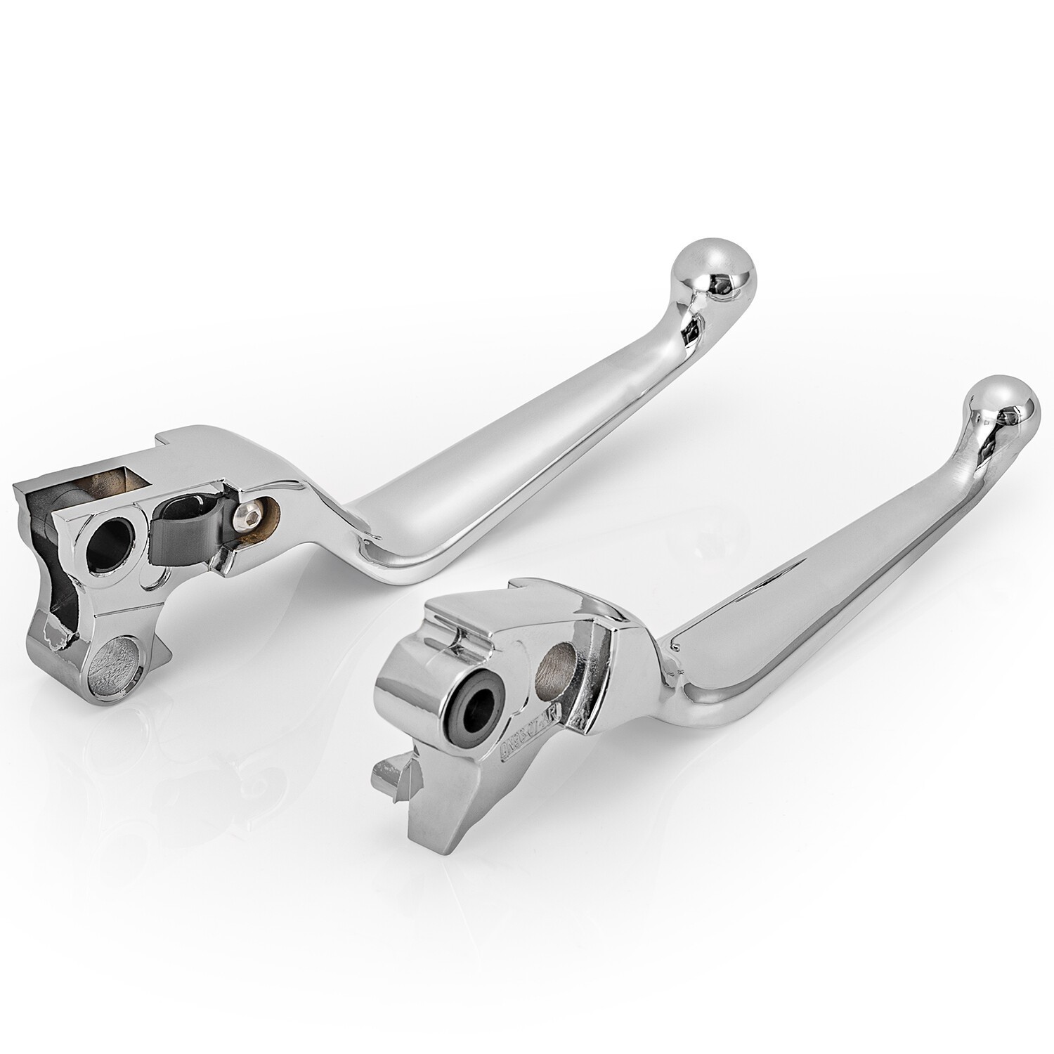 Pair Brake & Clutch Levers Hand Grip For Harley Sportster Custom XL1200C 2004-13