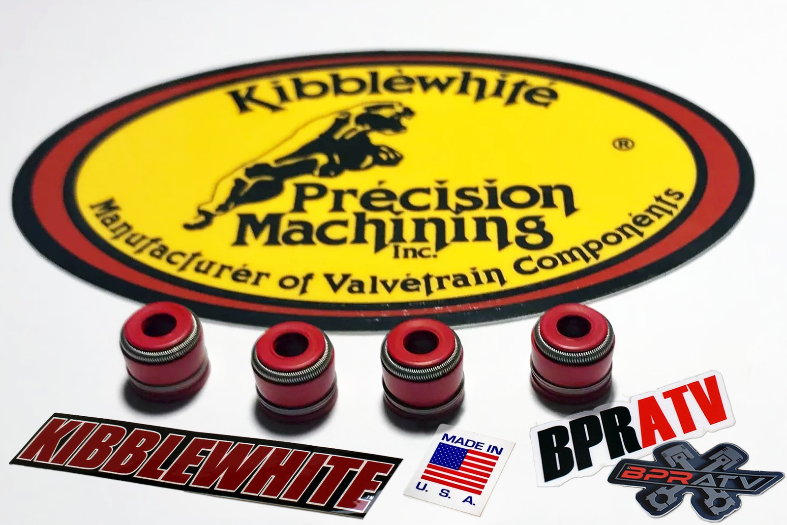 2007 Suzuki RMZ450 Stock Replacement Kibblewhite Intake Exhaust Valves RED Seals