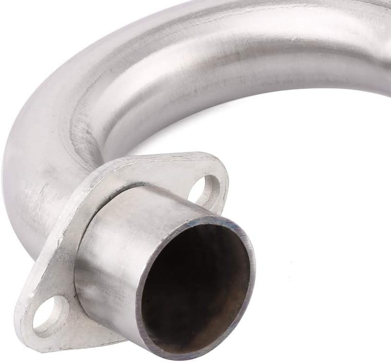 JFG RACING Dirt Bike Slip On Exhaust,Motorcycle Muffler Pipe Exhaust, Red