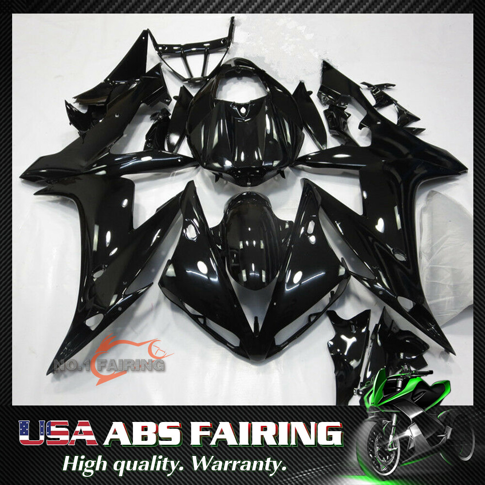 Glossy Black Fairing Fit for 2004 2005 2006 Yamaha YZF R1 Injection ABS Bodywork