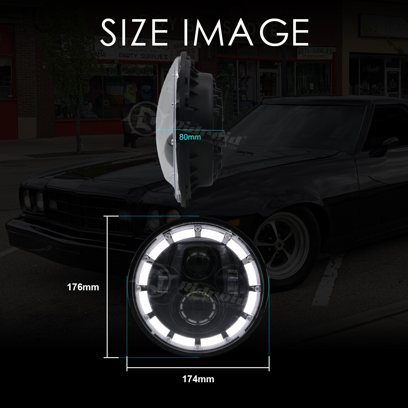 7″ LED Headlight For Harley Road King Street Glide Electra Glide Ultra Classic