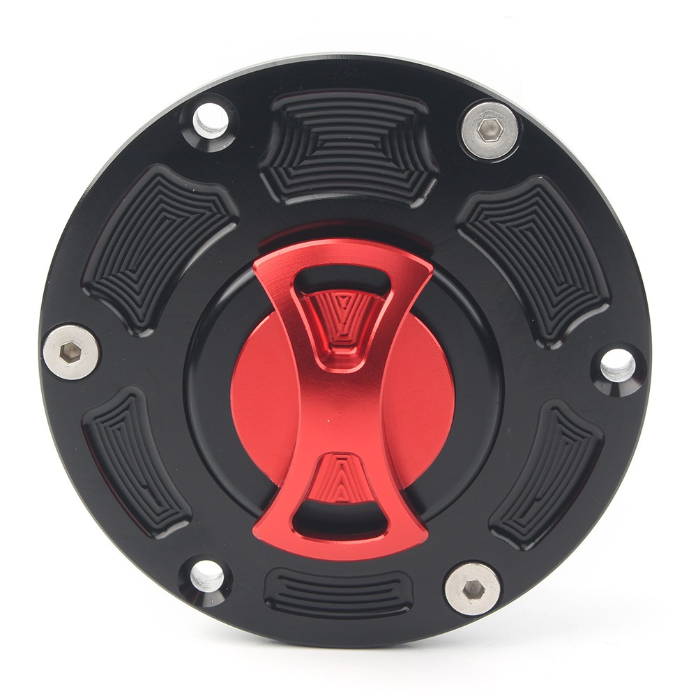 1x Fuel Gas Tank Cap Cover For Kawasaki Ninja 250R EX250 08-2012 EX300 13-14 Red