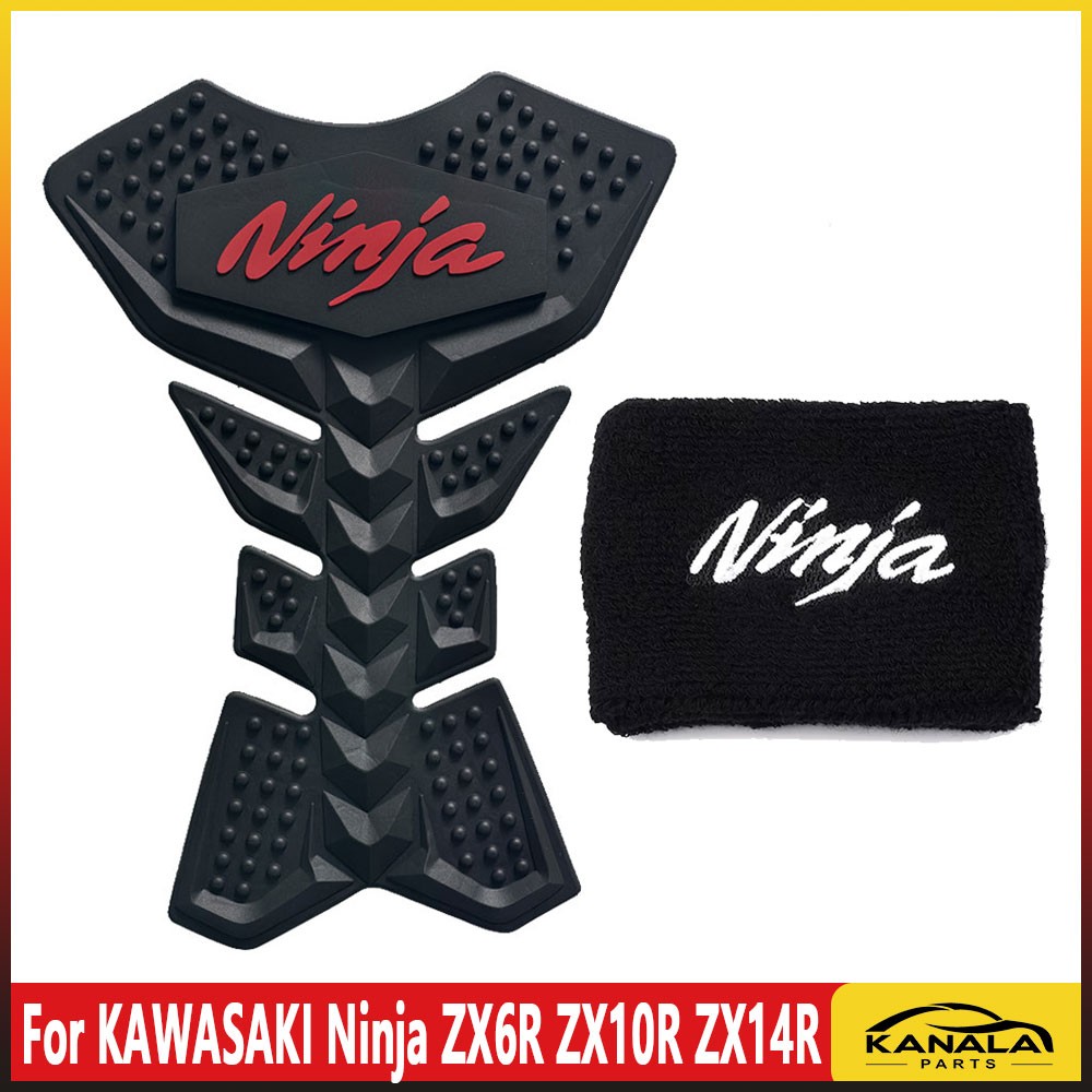 3D Fuel Gas Tank Pad Protector &Oil cup sleeve For KAWASAKI Ninja ZX6R ZX10R 14R