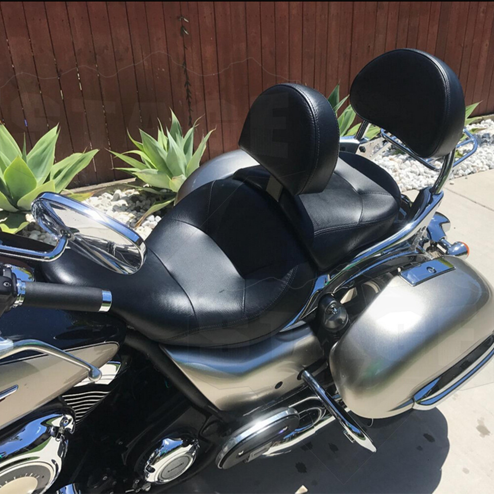 MOFUN Quick Release Driver Backrest For Kawasaki 1700 Nomad, Voyager, Classic