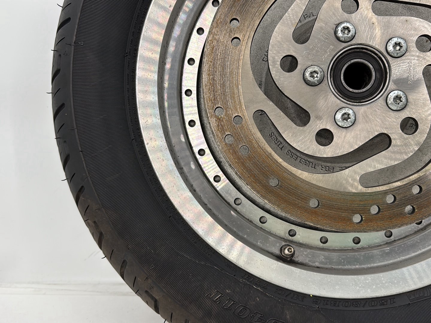 2006 Harley Sportster XL883C 883 Custom OEM Rear Wheel Rim Tire 150/80B16 16″