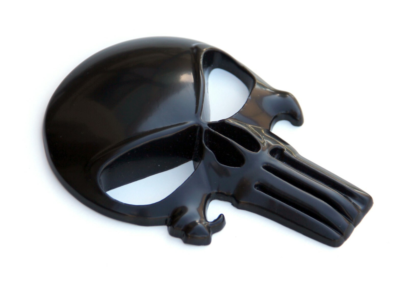 Premium Grade 3D Metal Punisher Skull Emblem Sticker for Car and Truck