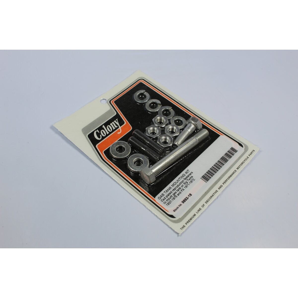 Colony Cadmium Gas Tank Mounting Kit – 9892-18