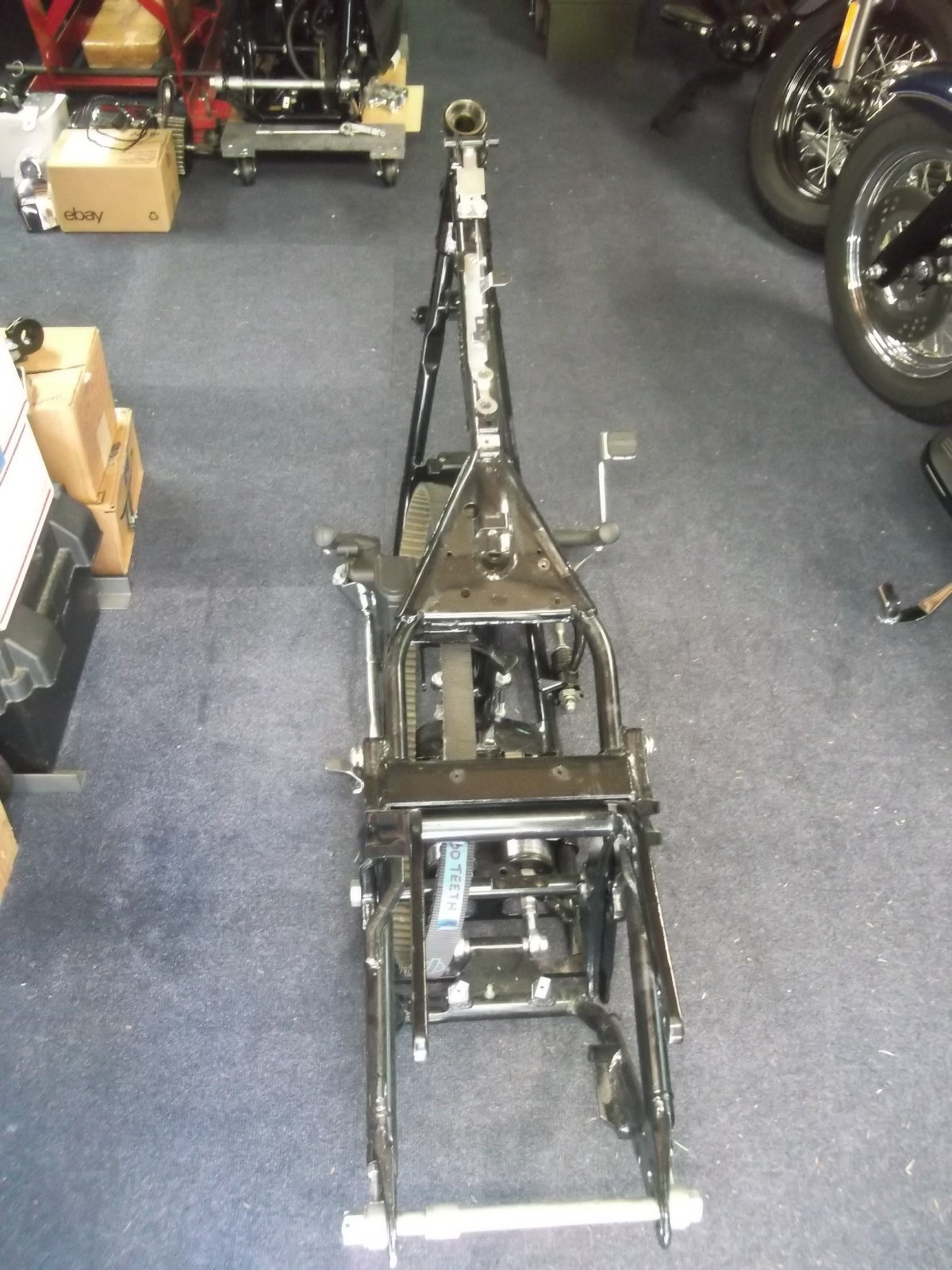 Harley 1993 FXSTS Springer Softail Frame Complete, OEM