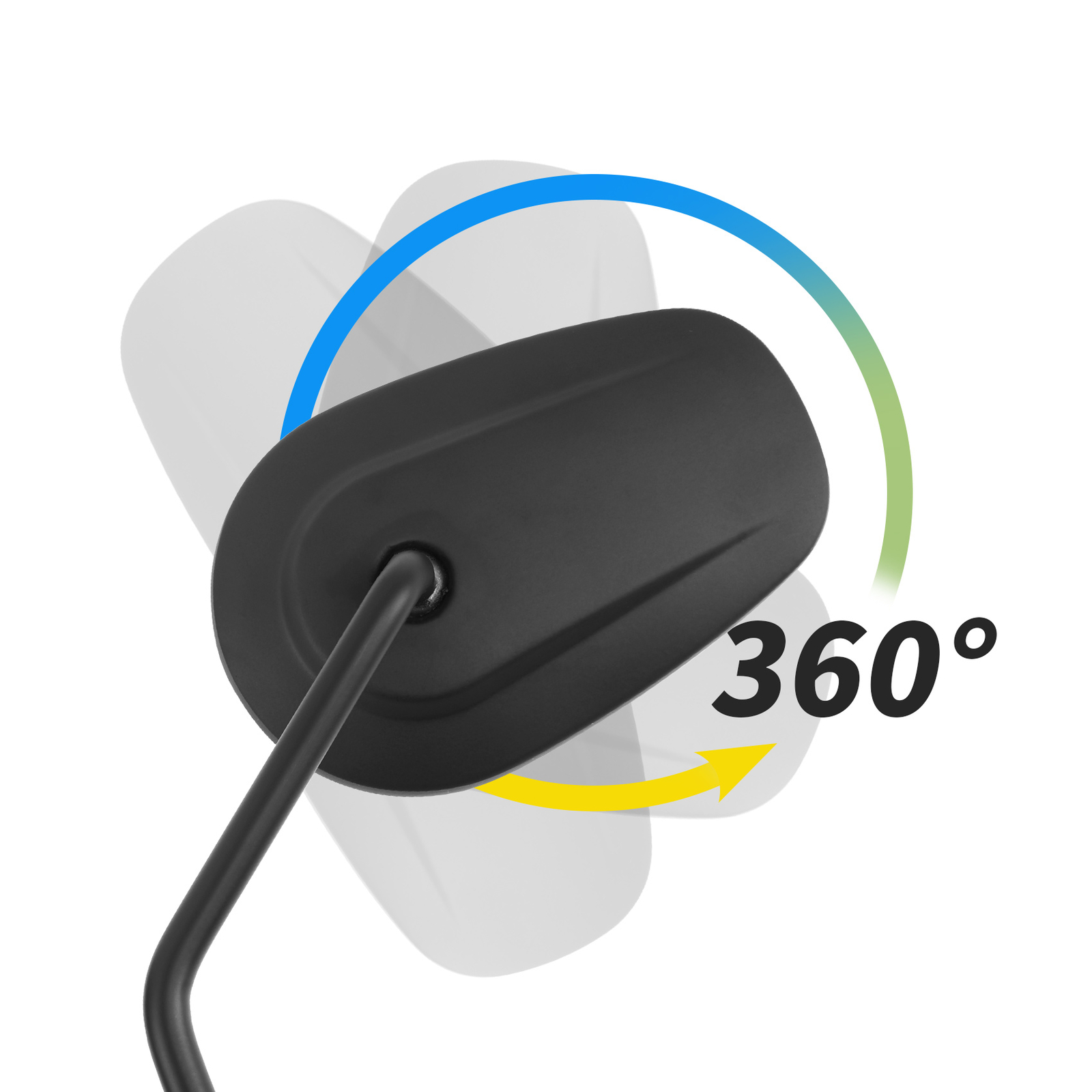 Matte Black Rear View Mirrors Fit For Harley Davidson XL1200L XL883 XL Sportster