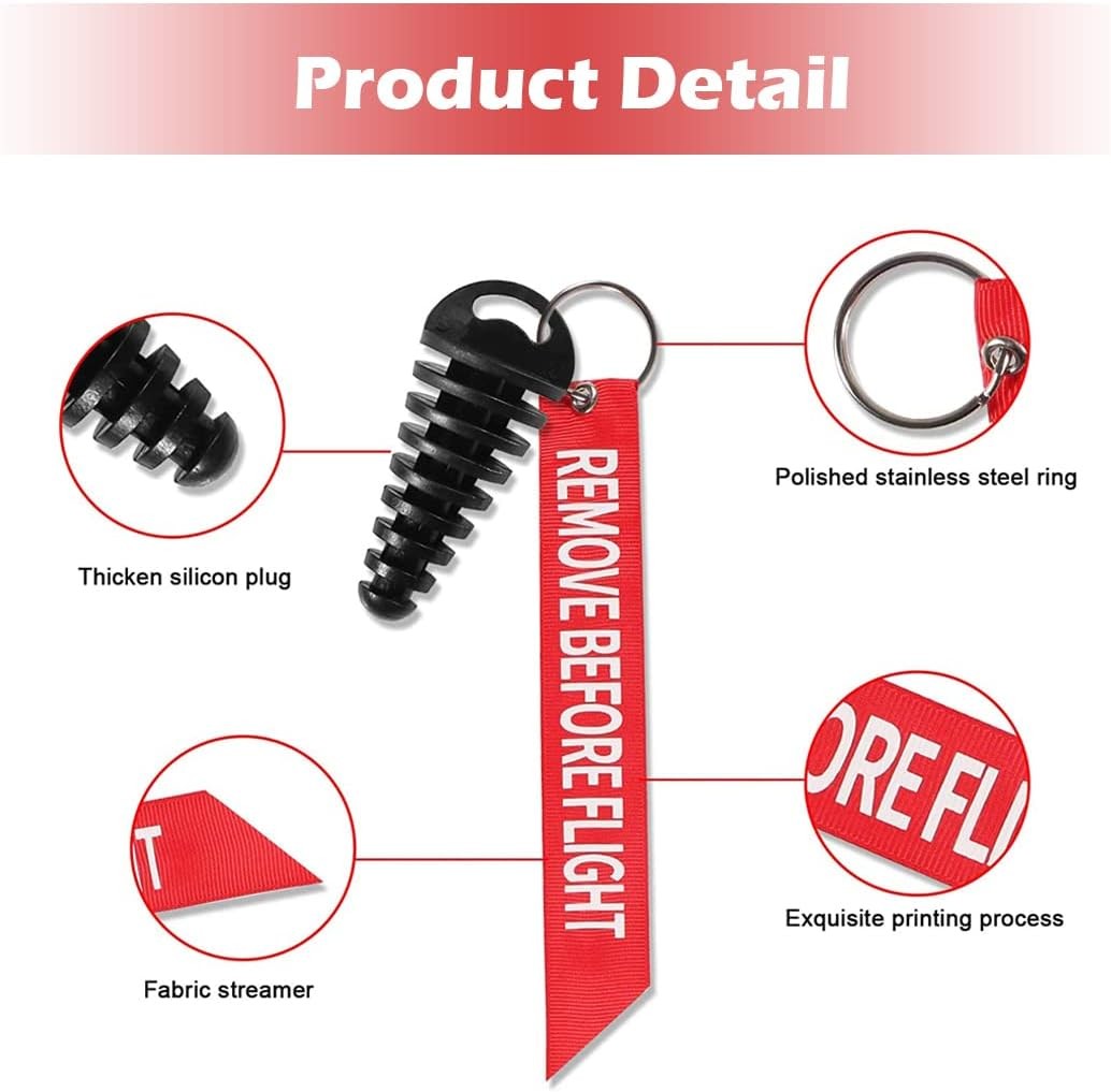 0.6-1.5 Exhaust Wash Plug Streamer 2 Stroke Motorcycle Bike Rubber MColor: Black