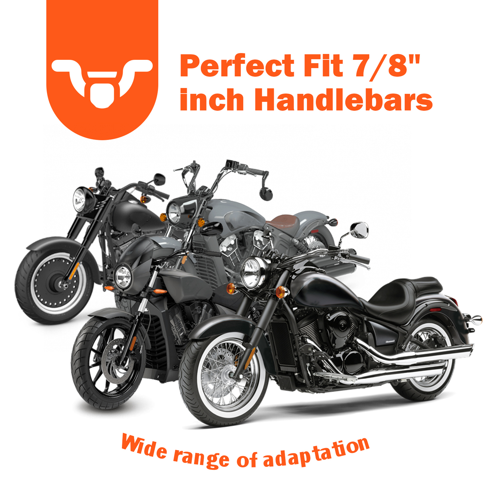 Black Handlebar Clamp Risers 7/8″ Bars 30mm Height For YAMAHA TW200 1987-2024