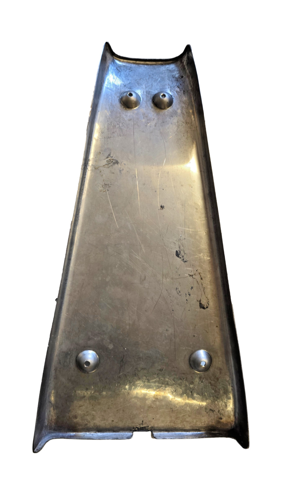 Polished Stainless Steel Centre Floor Mat | Vespa PX PE LML 2T T5 Classic