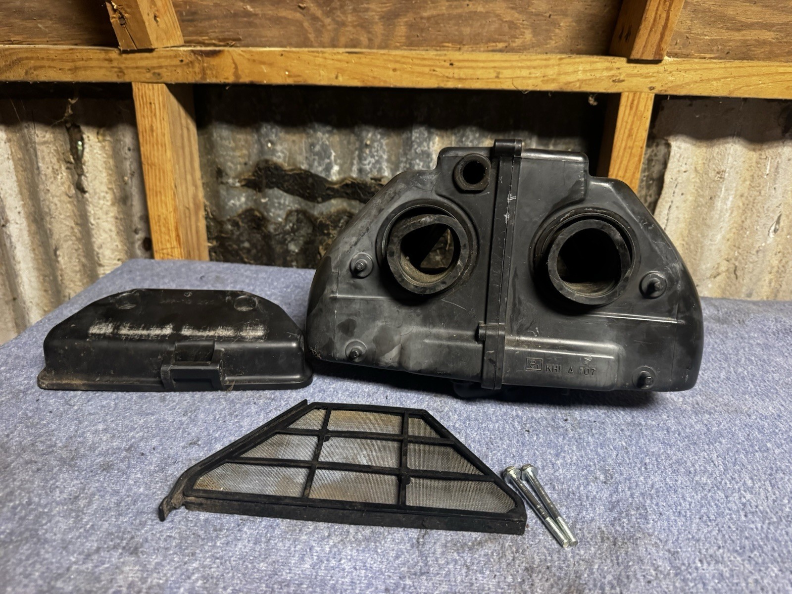 96-09 Kawasaki Vulcan 500 EN500C Complete Airbox Assembly
