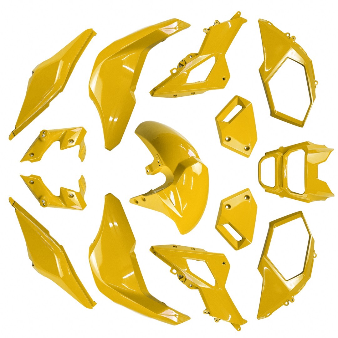 YELLOW FULL FAIRING SET READY TO INSTALL FOR HONDA GROM MSX SF 125 2016-20