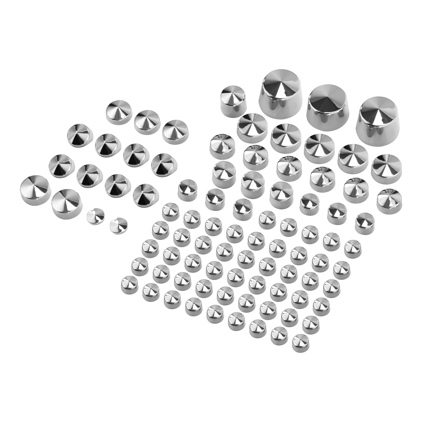87PCS Bolts Screw Toppers Caps Cover Fit For Harley Softail Twin Cam 1984-2006
