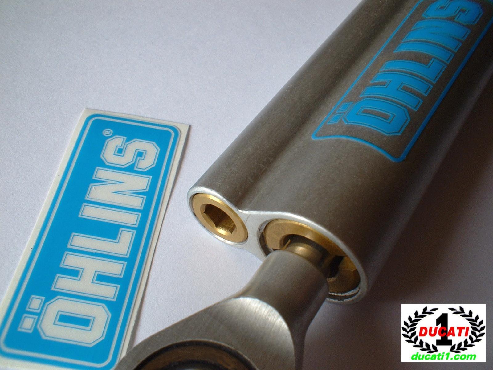 OHLINS FORK SHOCK DAMPER DECALS STICKERS X 2 (2 options)