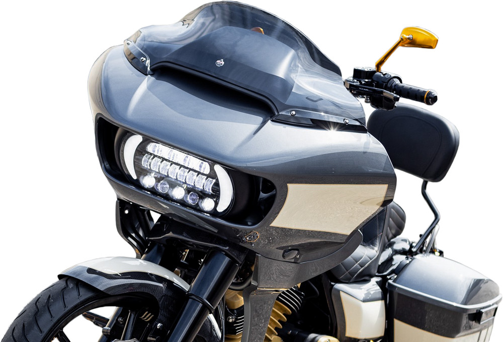 Letric Lighting Co., LLC-5LRA-TS, Sharktooth LED Headlight w/ DRL & Turn Signals