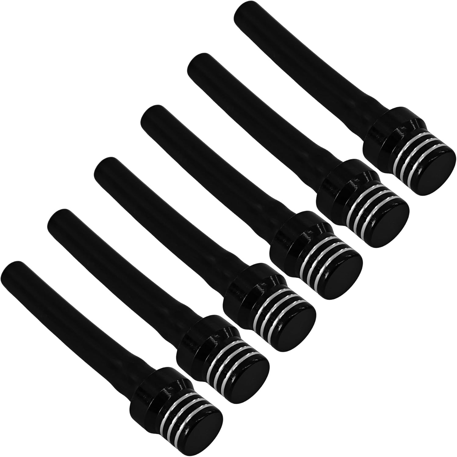 Motorcycle Gas Cap Air Vent Hose, 6PCS CNC Billet Aluminum Alloy FueColor: Black
