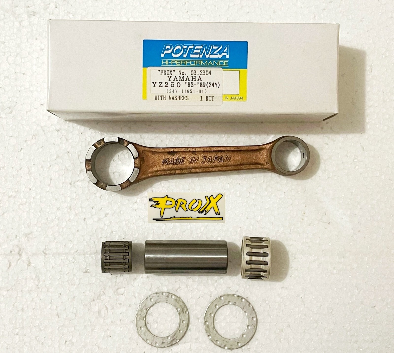 PROX Yamaha YZ250 ’83/’89 Connecting Rod Kit NEW Made In Japan YZ250 Conrod kit