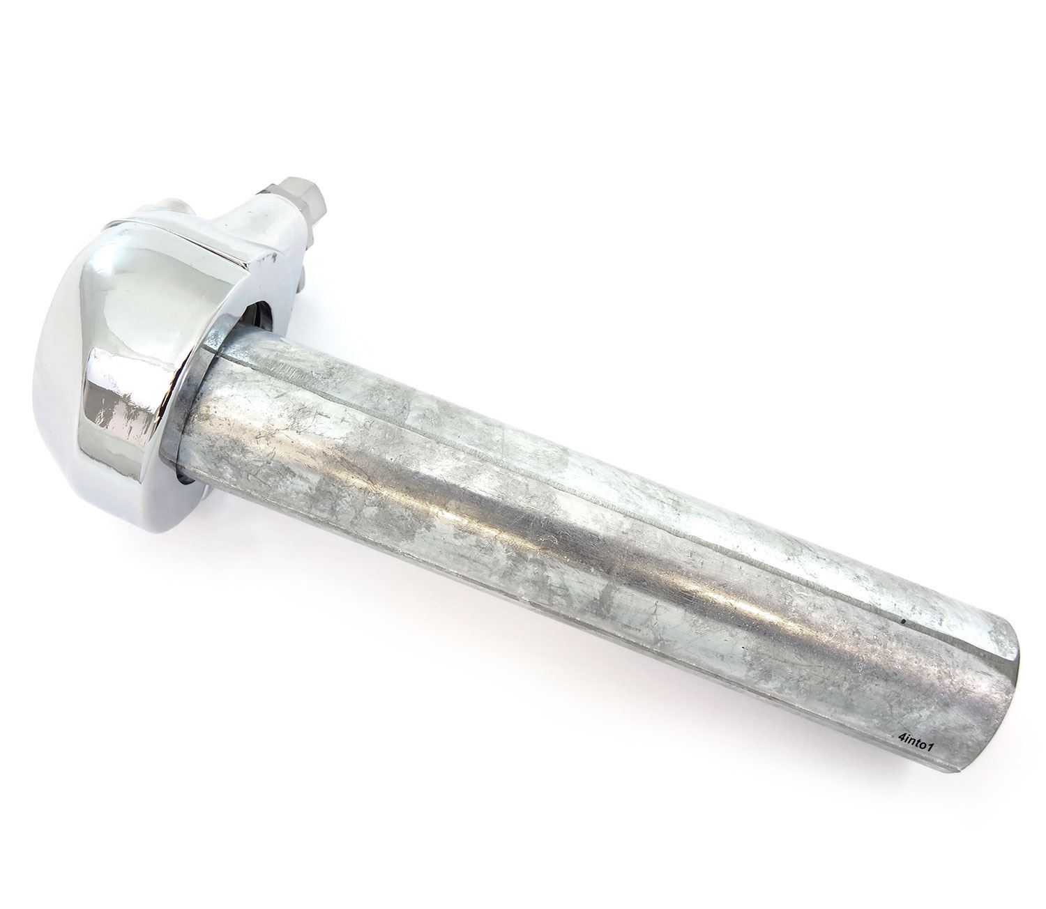 British Style Single Pull Motorcycle Throttle Assembly Tube – Chrome