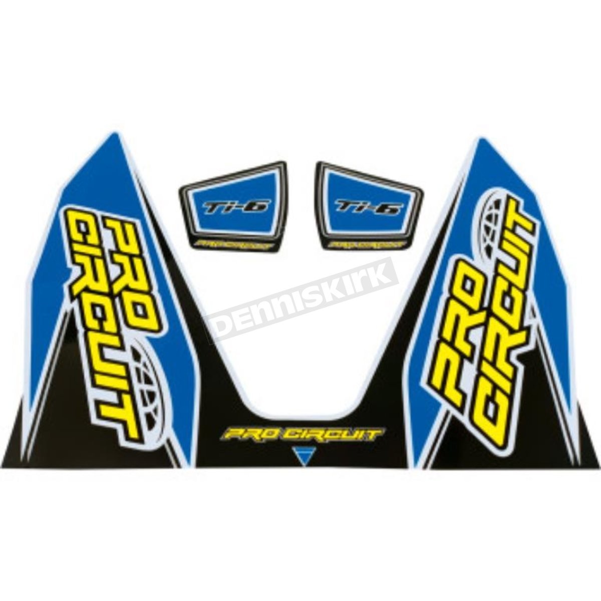 Pro Circuit Light Blue Ti-6 Exhaust Decals – DC22TI6-LB