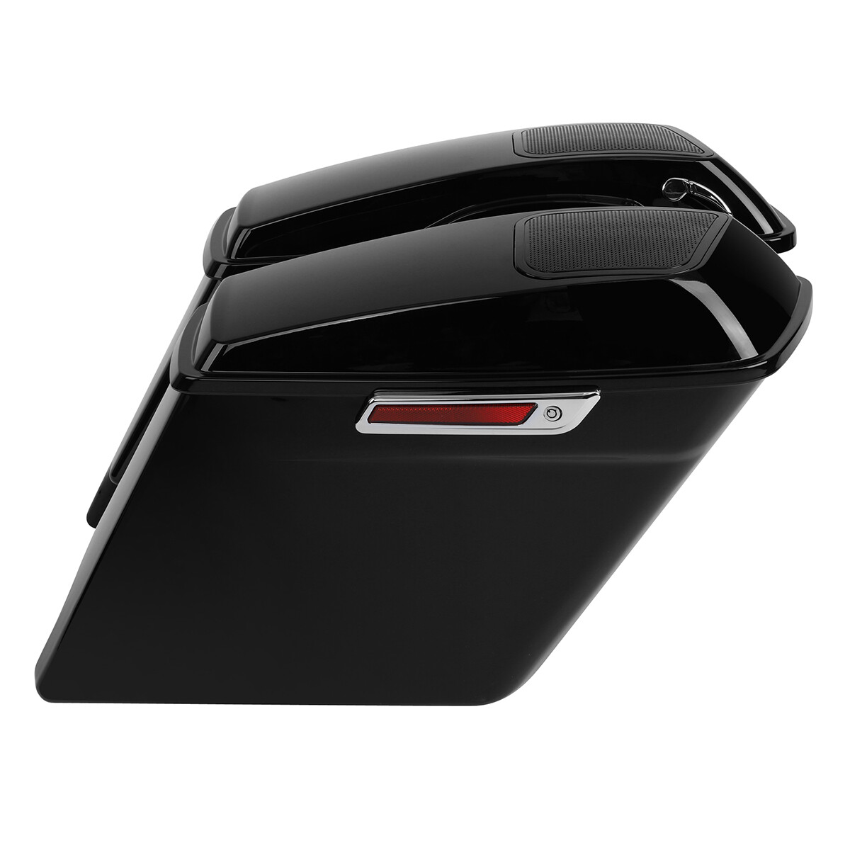 5″ Stretched Hard Saddlebags 6 x 9″ Speaker Cutout Fit For Harley Touring 93-13