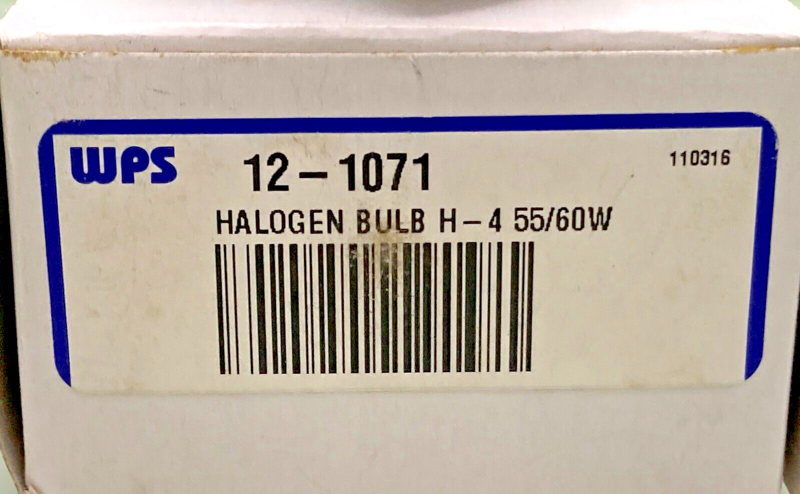 NEW GENUINE WPS 12-1071 HALOGEN BULB H-4 55/60W