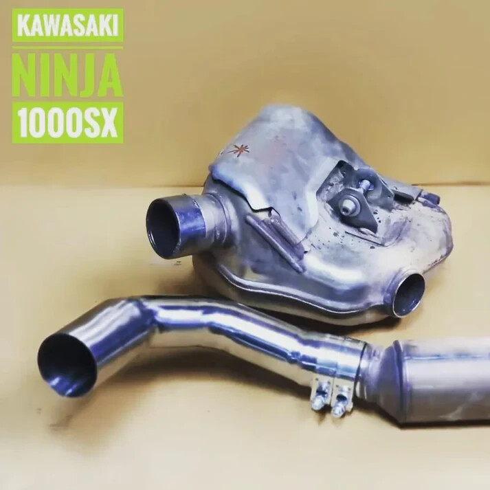 Cat Eliminate Pipe for Stock Exhaust Muffler fit for Kawasaki Ninja 1000SX