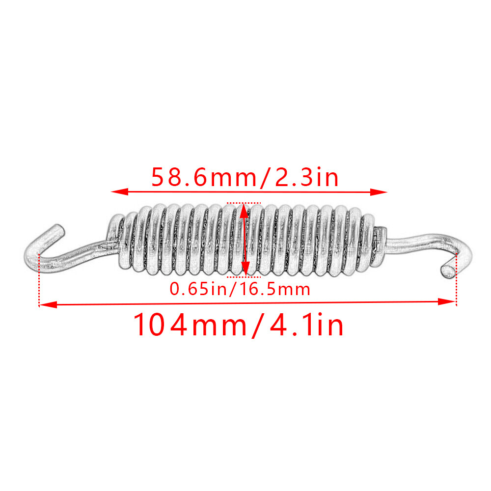 Motorcycle Kickstand Jiffy Stand Spring 3.7”For Harley Touring Softail Road King