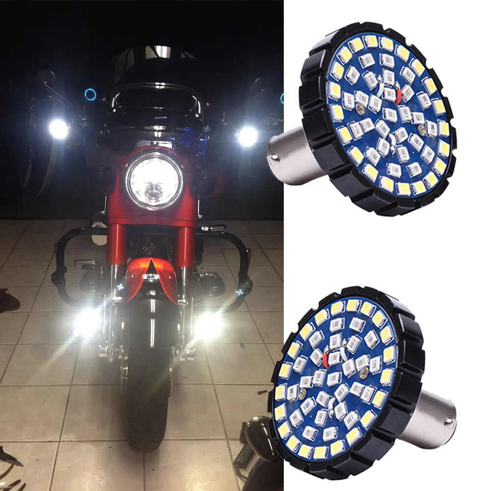 1157 LED Turn Signal Indicator Lights For Harley Sportster 883 1200 Softail Slim